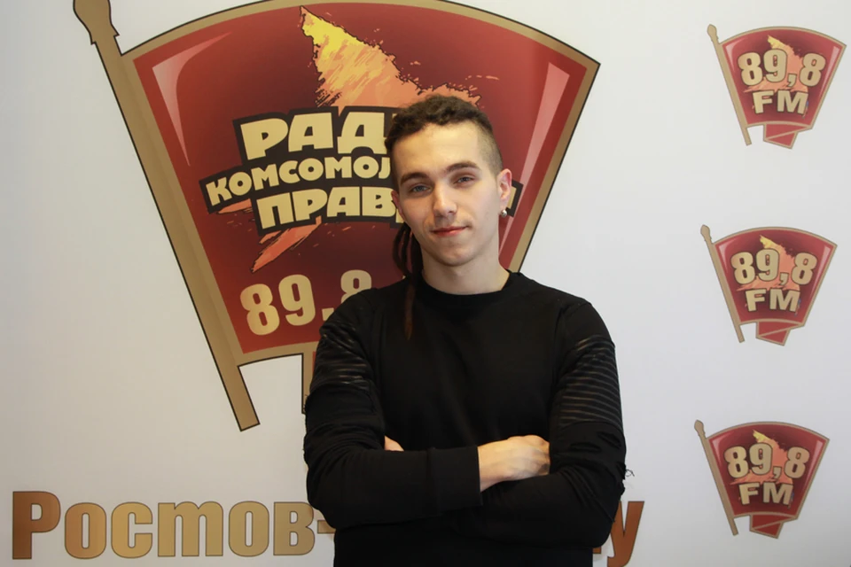 Кирилл Бабиев в студии радио "Комсомольская правда Ростов" (89,8 fm)