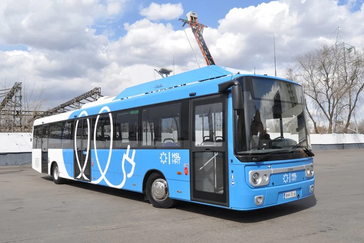 На московских маршрутах испытывают финский электробус