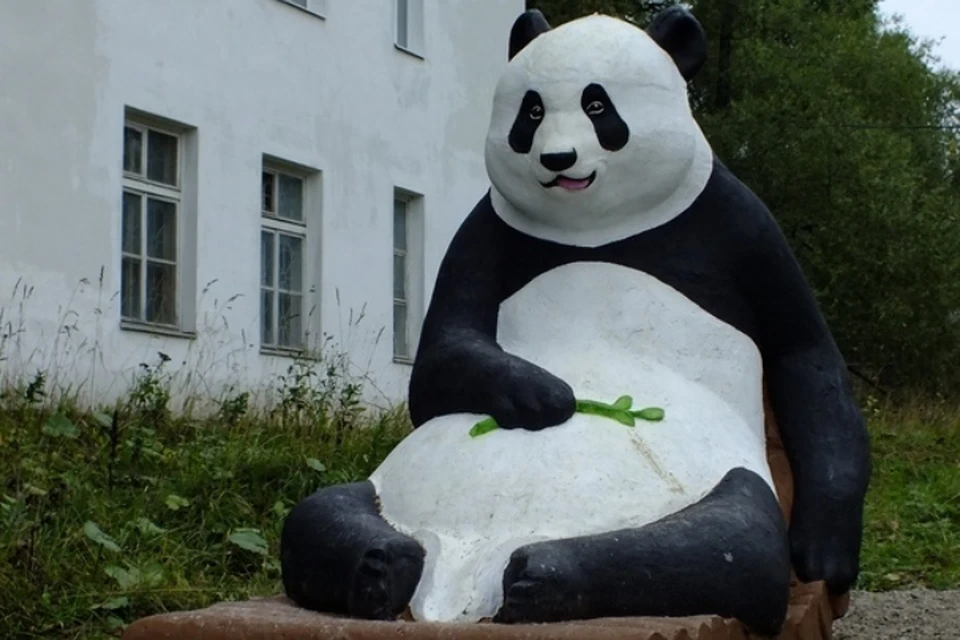 Этот симпатичный панда отправился в путешествие не по своей воле. Фото: страница Натальи Аксентьевой в "ЖЖ".