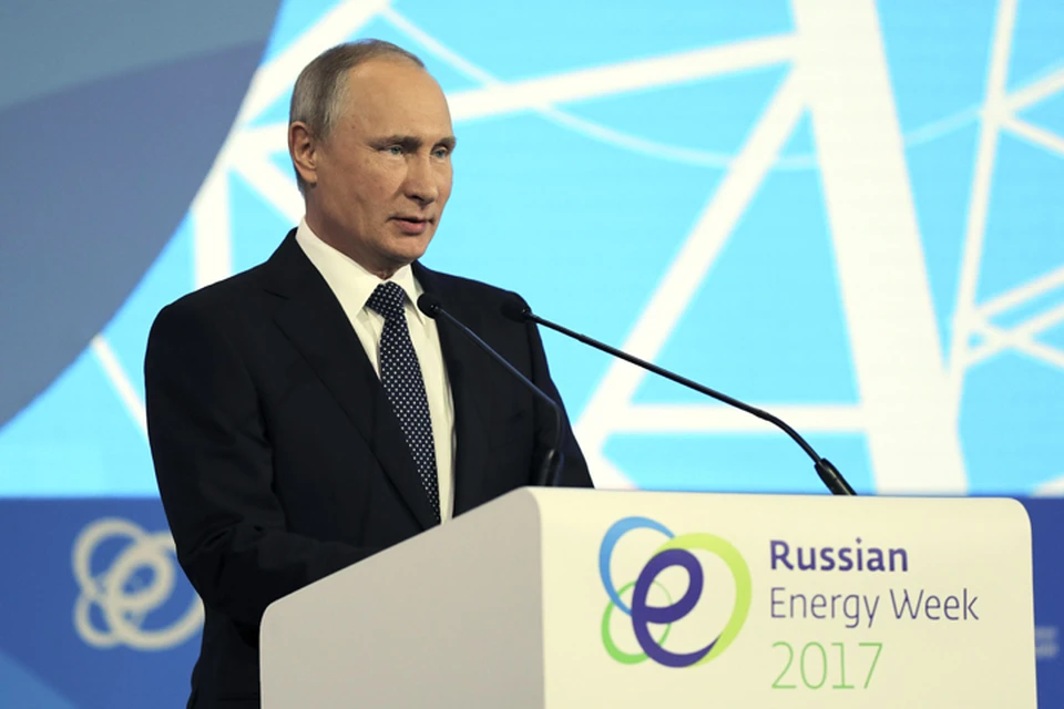 Президент Владимир Путин на «Российской энергетической неделе».