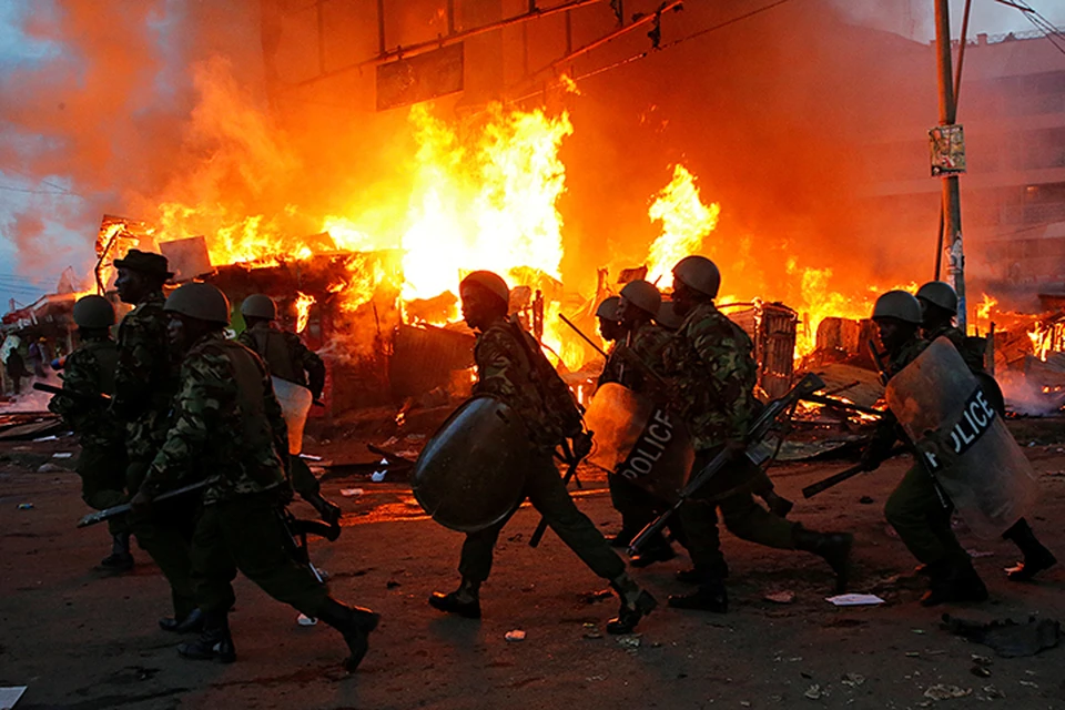 Выборы в Кении прошли не спокойно. И виноват конечно "Кремль"