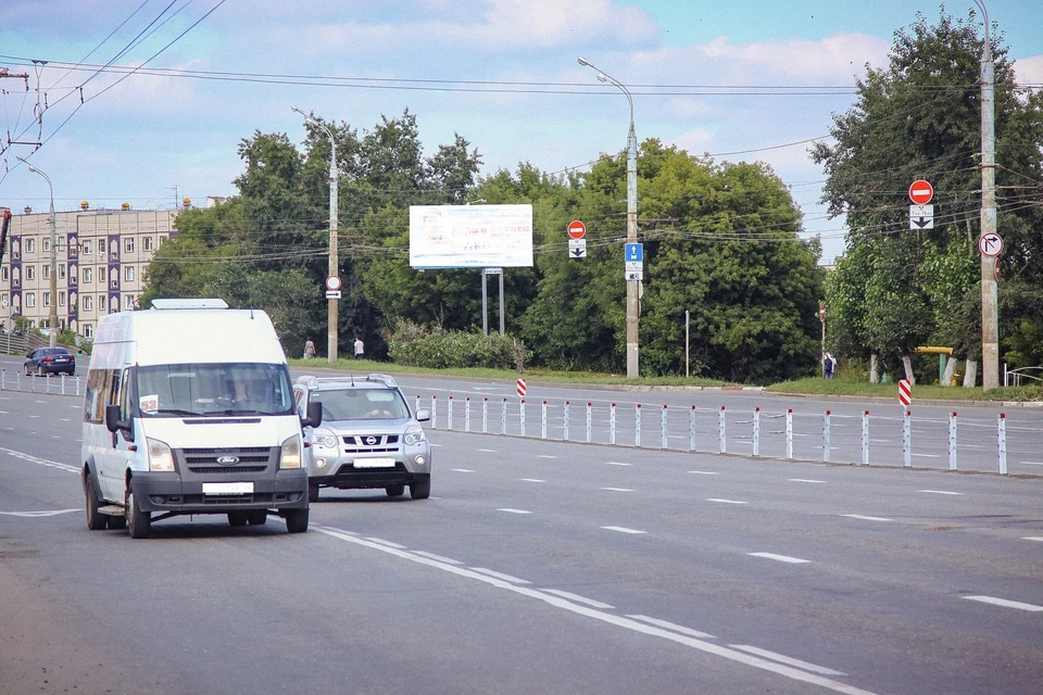 Тросовые ограждения на улице Удмуртской в Ижевске