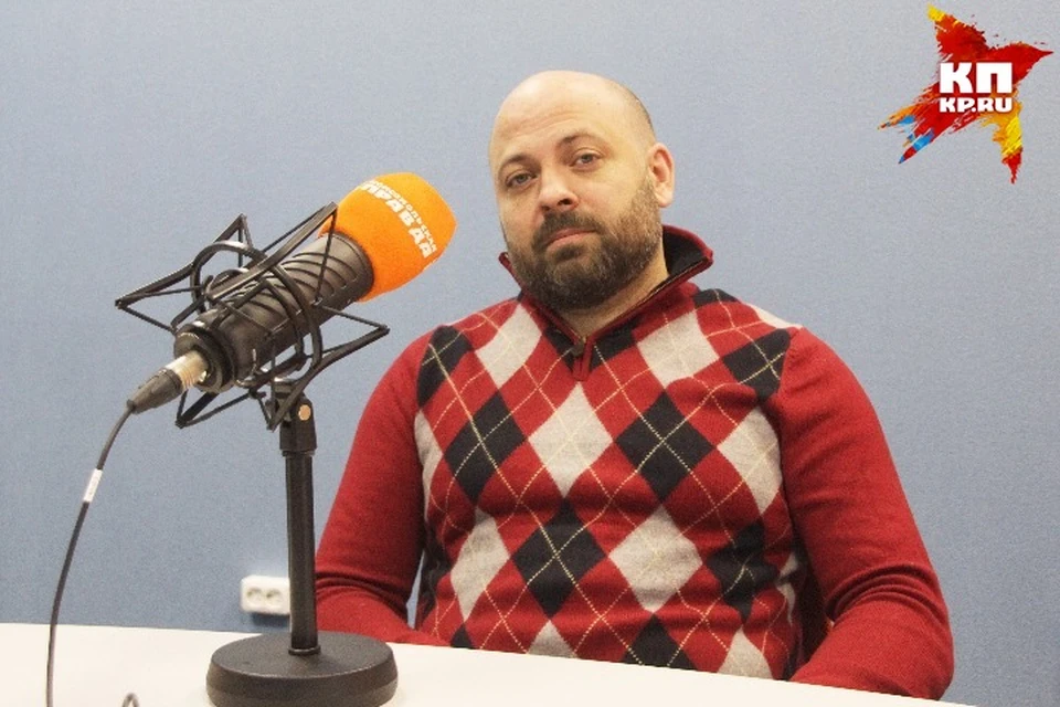 Дмитрий Наумов (группа «Биртман») в студии радио «Комсомольская Правда в Петербурге»