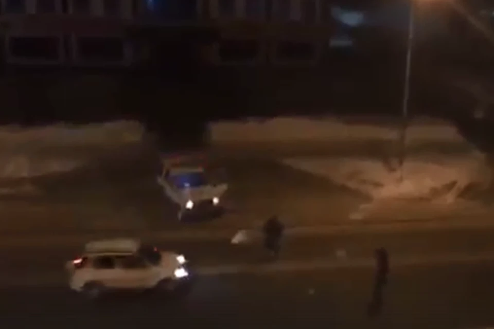 На Сахалине полицейские пытались задержать угонщика снежками и пулями