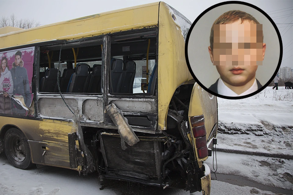 Удар от столкновения двух автобусов был такой силы, что мальчик погиб мгновенно.