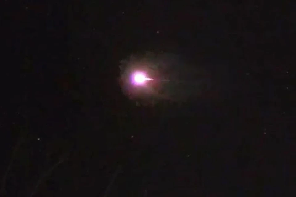 Вот такой метеор заметили над Уралом. Фото: Илья Янковский
