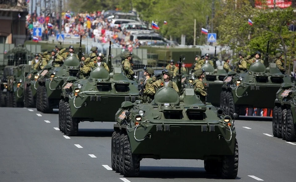 Парад Победы во Владивостоке пройдёт под знаком новейшей военной техники. Фото: Валентин ТРУХАНЕНКО