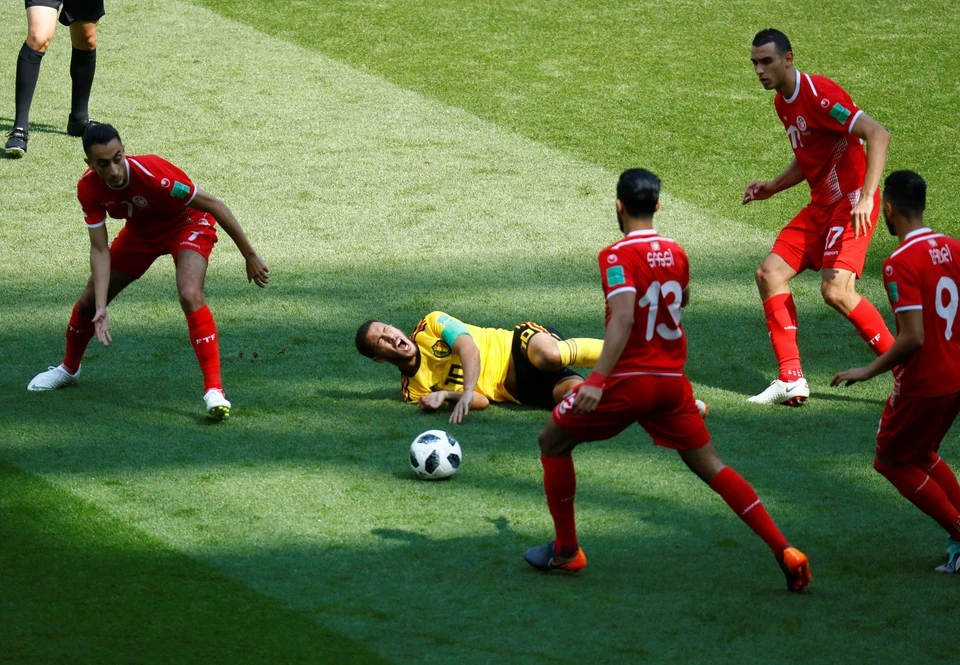Сборная Туниса была разгромлена Бельгией 2:5 на чемпионате мира по футболу.