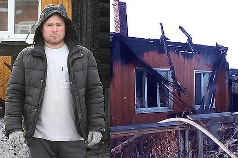 После спасения он приютил пожилую женщину у себя в доме. Фото: ГУ МЧС по Свердловской области