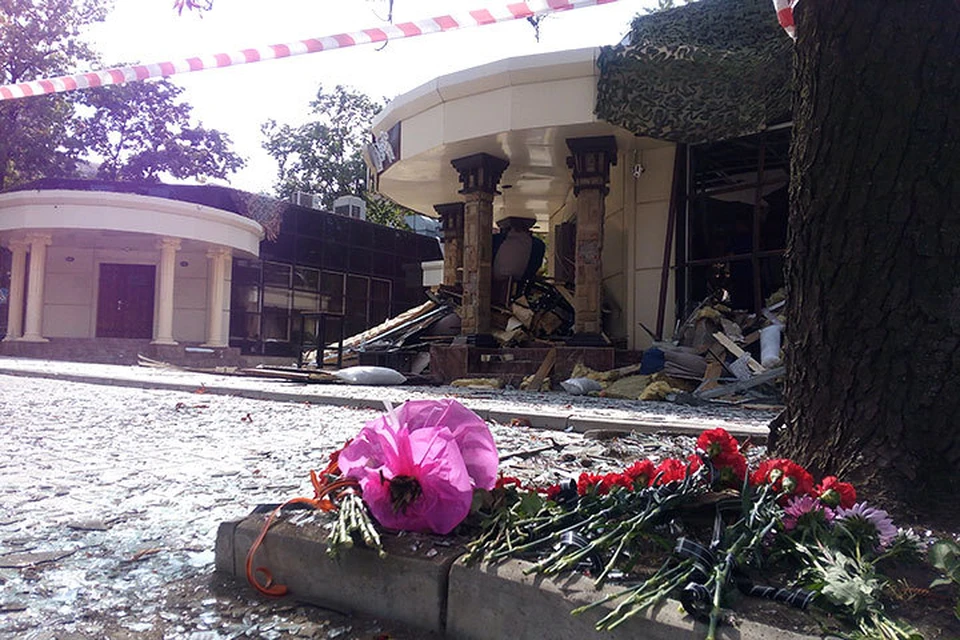Кафе "Сепар", в котором был убит глава ДНР, Александр Захарченко. Фото: Никита МАКАРЕНКОВ, Павел ХАНАРИН