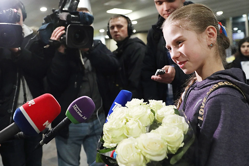 Саше Трусовой всего 14 лет, но в мире спорта про нее говорят давно и восторженно. Фото: Вячеслав Прокофьев/ТАСС