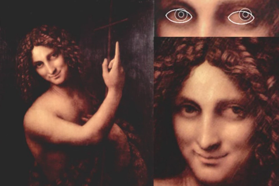 Ученый обнаружил отклонение зрительных осей глаз на картинах Леонардо Да Винчи.
