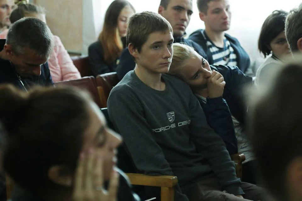 Студенты Керченского политехнического колледжа. Фото: официальная страница в Facebook Сергея Аксенова