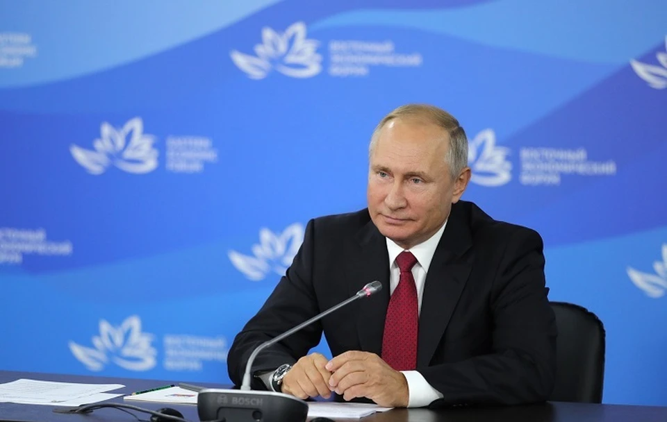 Владимир Путин на Восточном экономическом форуме во Владивостоке в сентябре 2018-го. Фото: Kremlin.ru