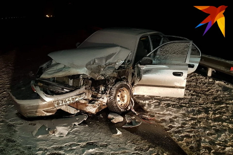 Авария произошла на 309 километре трассы Р-23 около девяти часов вечера. Фото: предоставлены «Комсомольской правде» очевидцем аварии.