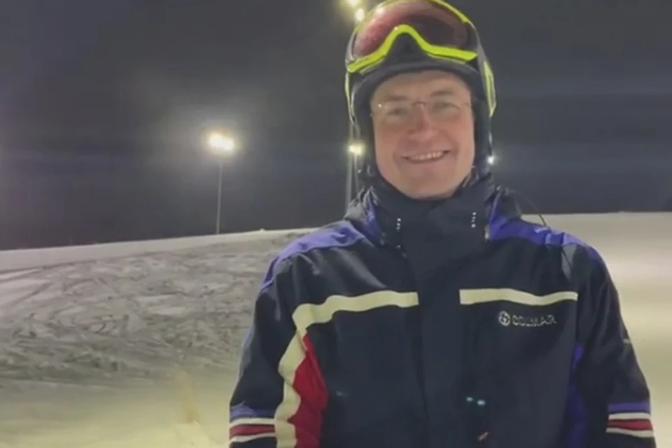 «Занимайтесь спортом!»: Глеб Никитин поздравил нижегородцев с горнолыжного склона