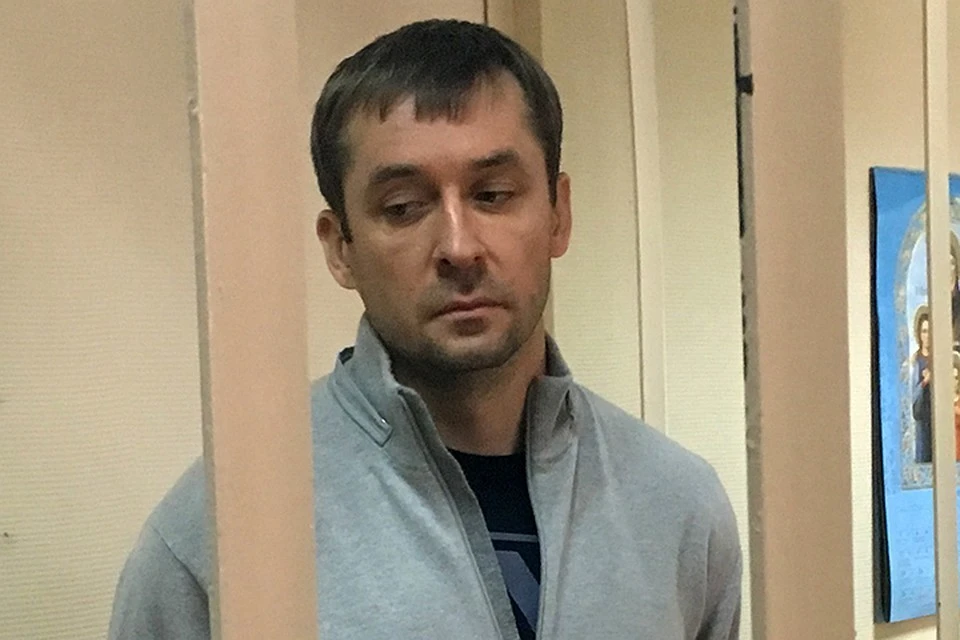 Дмитрий Захарченко в суде после своего задержания.