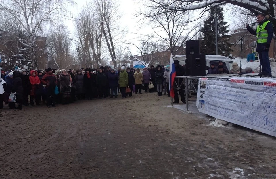 Митинг за возврат маршруток в Красноглинский район