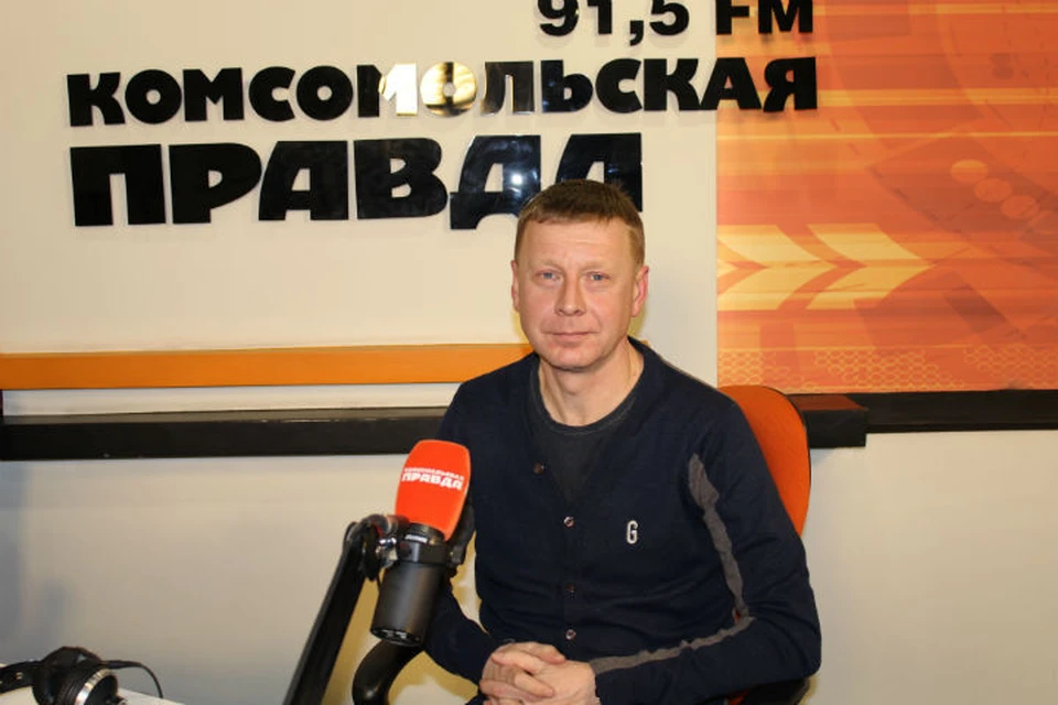 Максим Блем в студии радио "Комсомольская правда" Иркутск