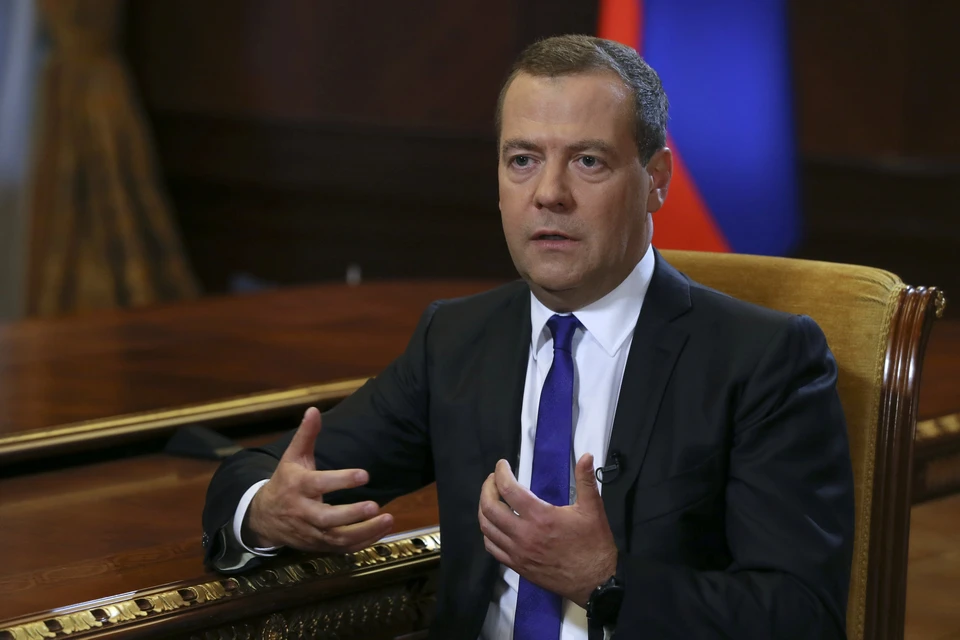 Российский премьер-министр Дмитрий Медведев