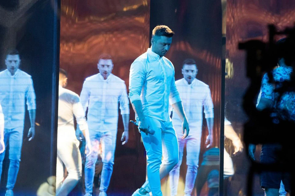 Сергей Лазарев во второй раз поднялся на сцену «Евровидения» для репетиции своего «Крика»