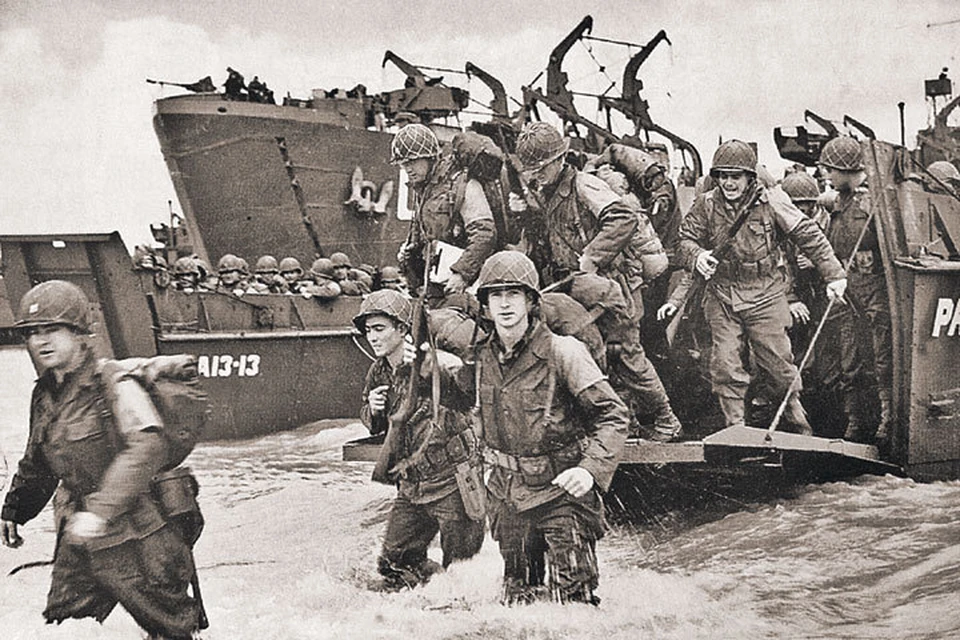 Высадка американцев на пляже «Юта» в Нормандии в июне 44-го была не такой драматической, как в «Спасти рядового Райана». Фото: The Granger Collection/ТАСС