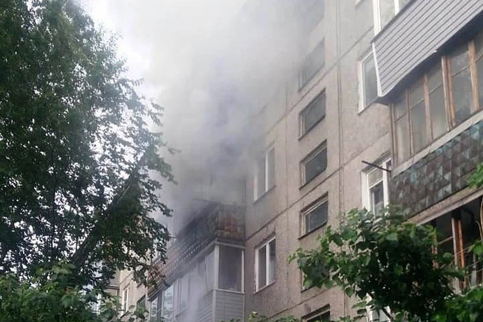 Пожар в пятиэтажке
