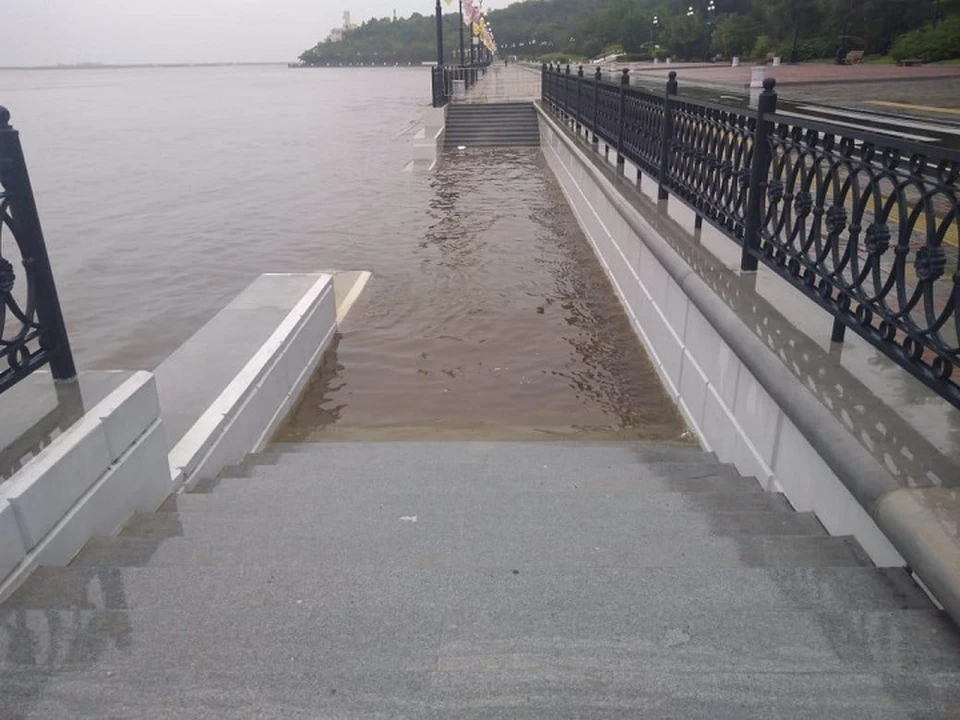 Гребень паводка 19 августа пришел к Хабаровску