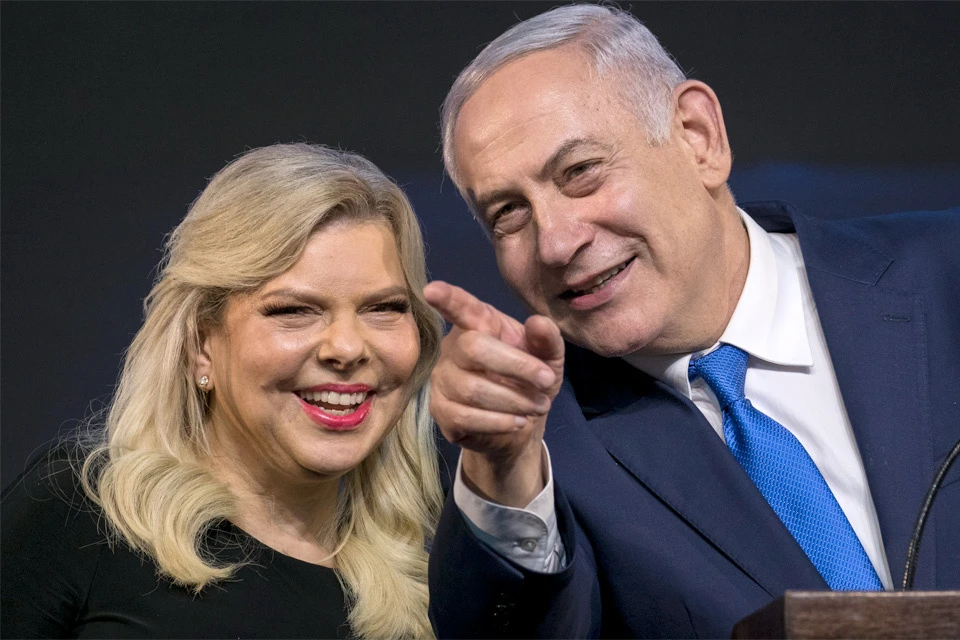 Премьер-министр Израиля Биньямин Нетаньяху с супругой Сарой.