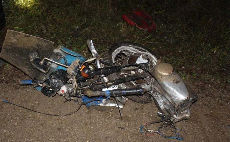 Все, что осталось от мотоцикла. Фото пресс-службы ГУ МВД по Пермскому краю