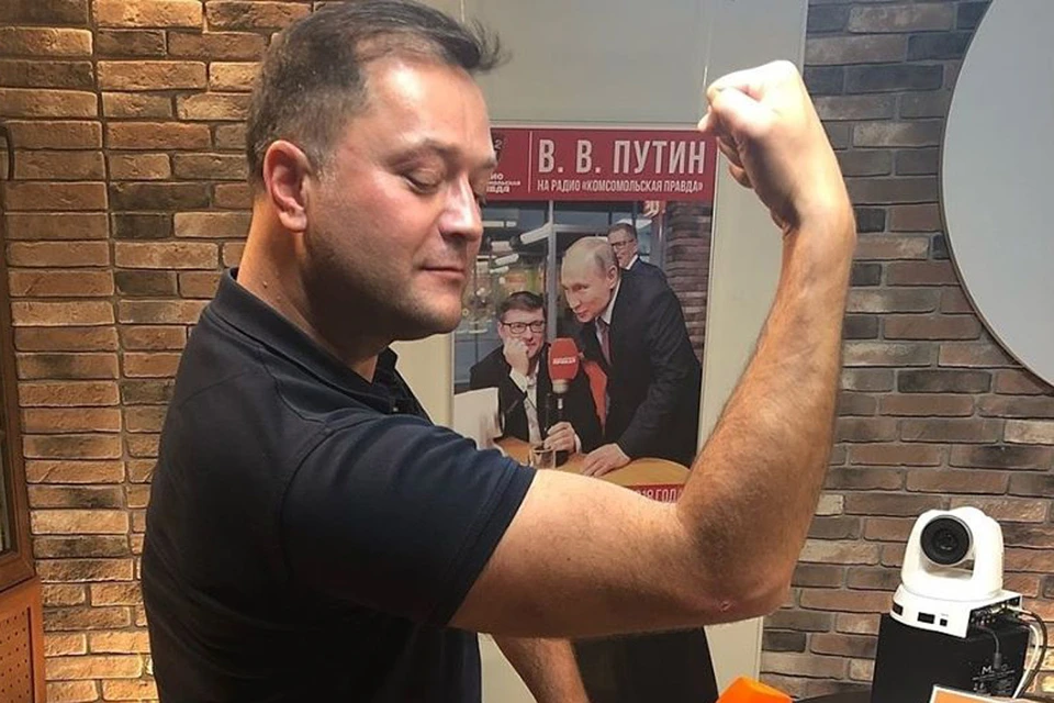 Никита Исаев в редакции "Комсомольской правды".