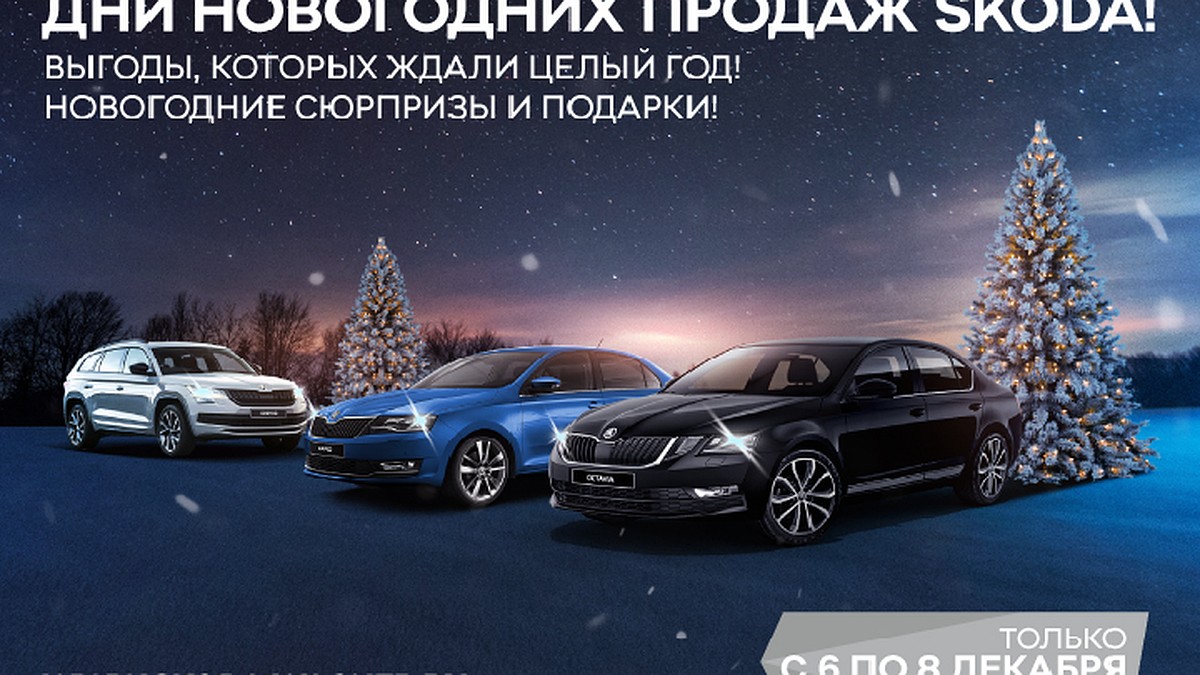 В автосалонах SKODA в Петербурге стартуют Дни новогодних продаж - KP.RU