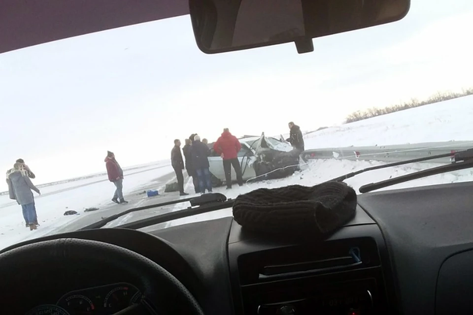 В ДТП на трассе в Челябинской области погибли четыре молодых человека. Фото: группа "На дорогах Магнитки! (Магнитогорск)" в ВУК.