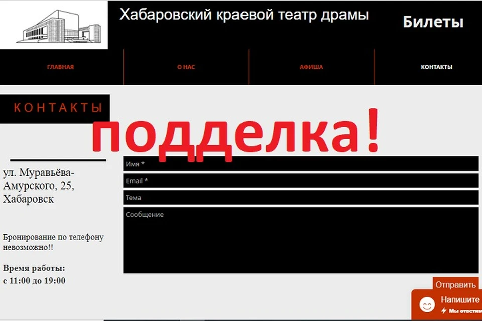 Поддельные сайты - настоящий бич интернета. Фото: скриншот
