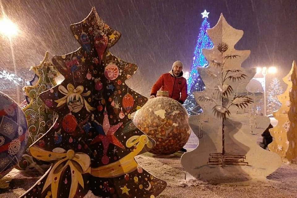 Настоящая снежная зима в Донецке началась только в январе
