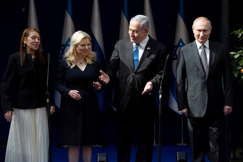 Владимир Путин, Биньямин Нетаньяху с супругой и мама Наамы Иссахар.