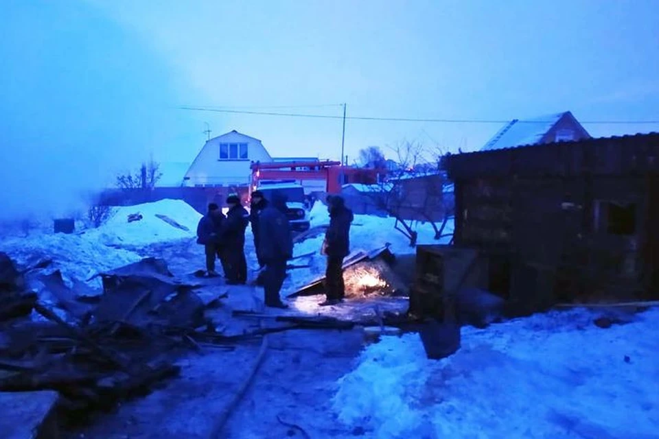 На пожаре погибла мама с ребенком. Фото: МЧС по Новосибирской области