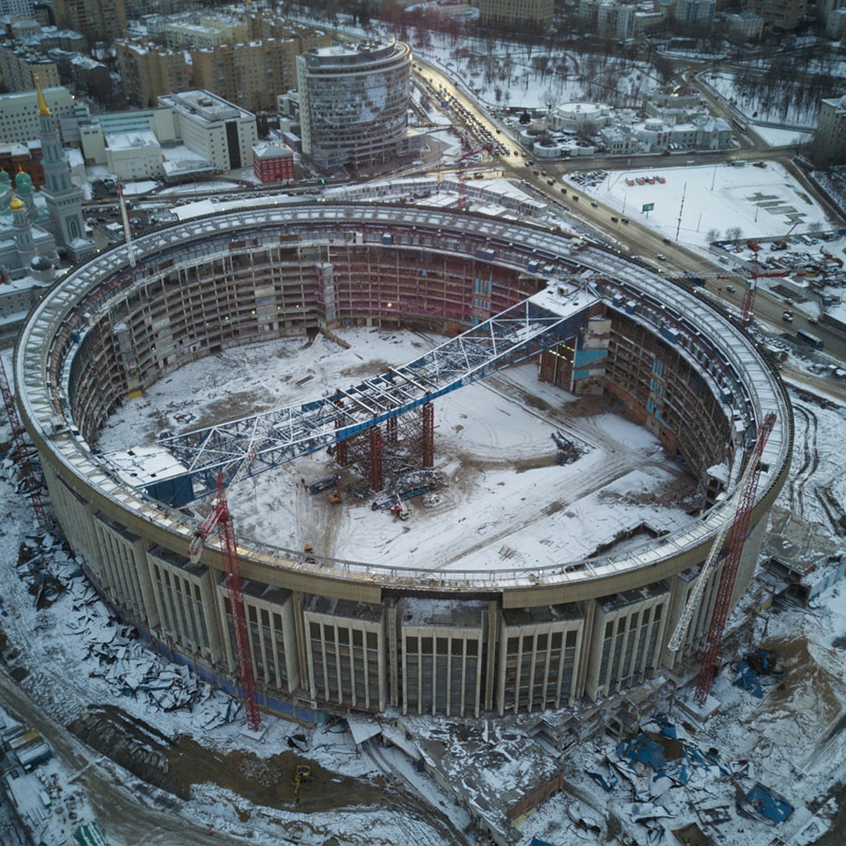 Олимпийскому» снесли крышу: как сейчас выглядит спорткомплекс - KP.RU