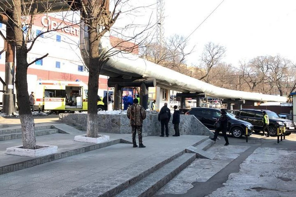 Инцидент произошел в районе остановки «Спортивная». Фото: предоставлено очевидцем