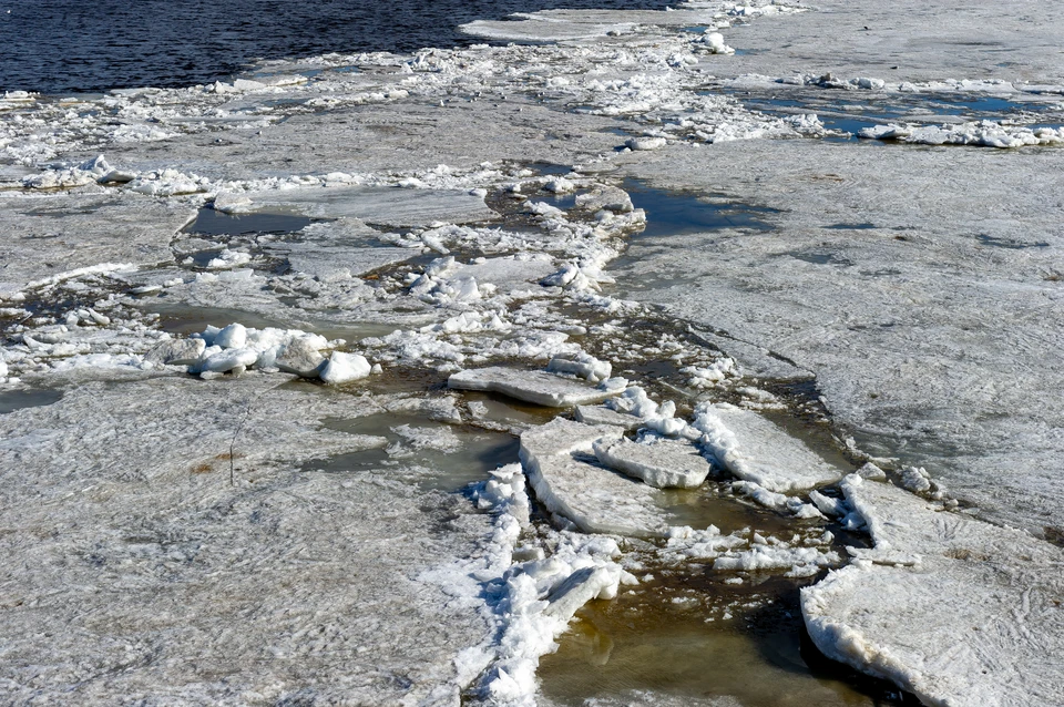 Двое детей провалились под лед в Ленинградской области