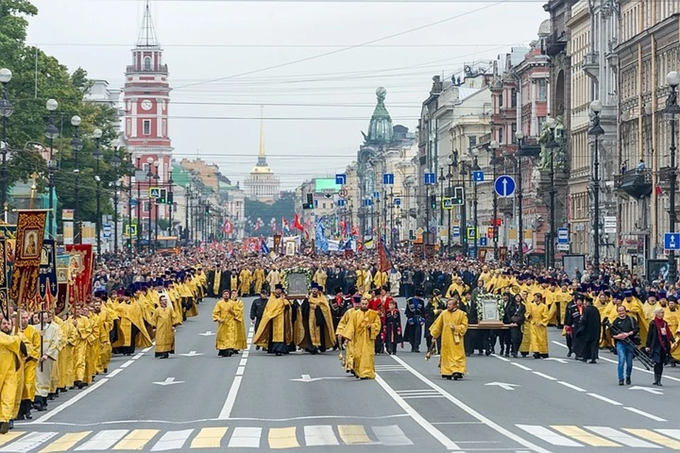 16 февраля крестный ход пойдет не вдоль, а поперек Невского проспекта - к Казанскому собору.