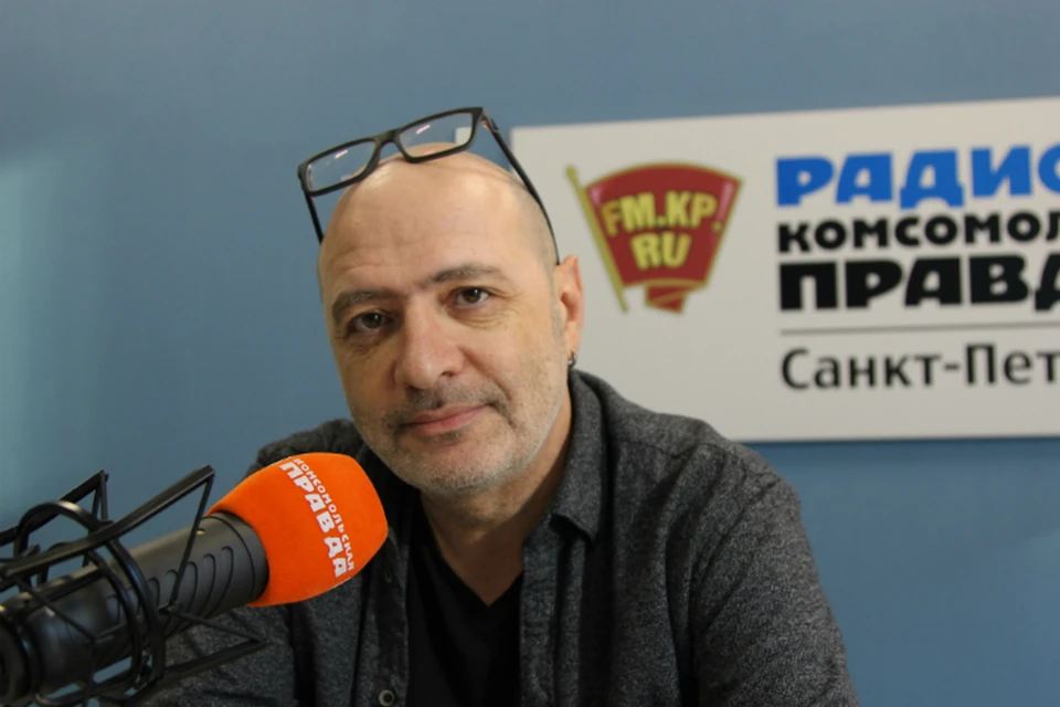 Дима Зицер в студии радио «Комсомольская правда в Петербурге», 92.0 FM