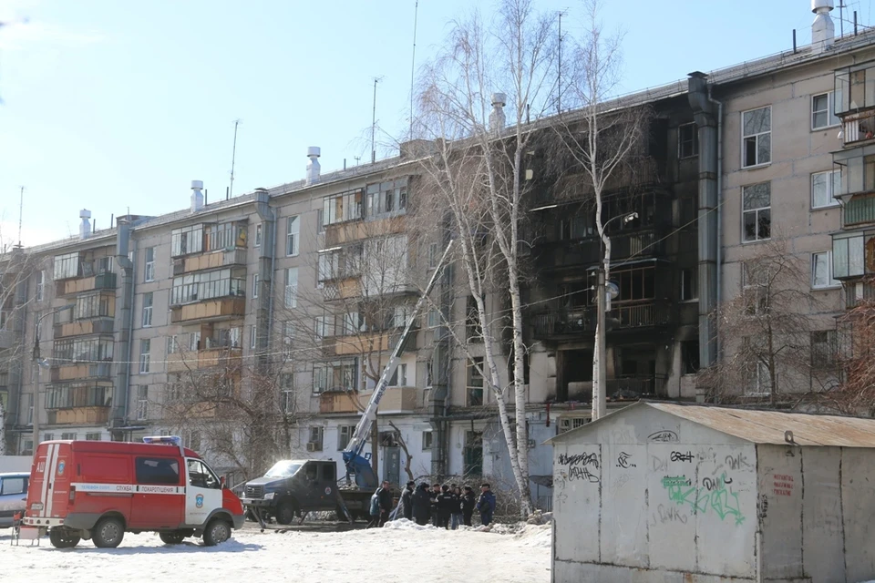 Огонь выжег несколько квартир. Фото: пресс-служба администрации Магнитогорска.