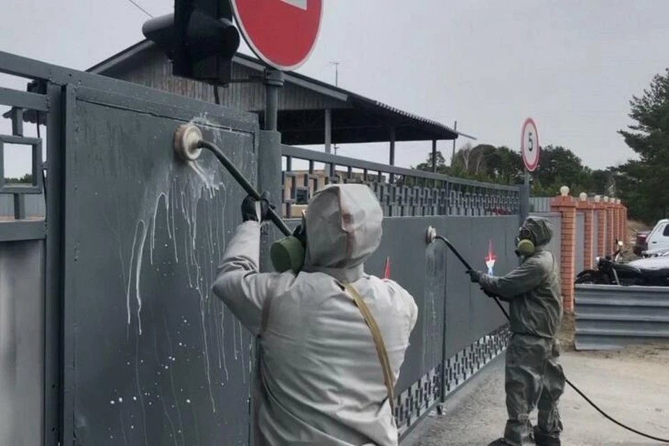 Из Екатеринбурга в Тюмень прибыли военные для дезинфекции ТВВИКУ. Фото - пресс-служба Центрального военного округа.