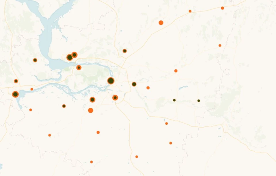 Карта распространения коронавируса