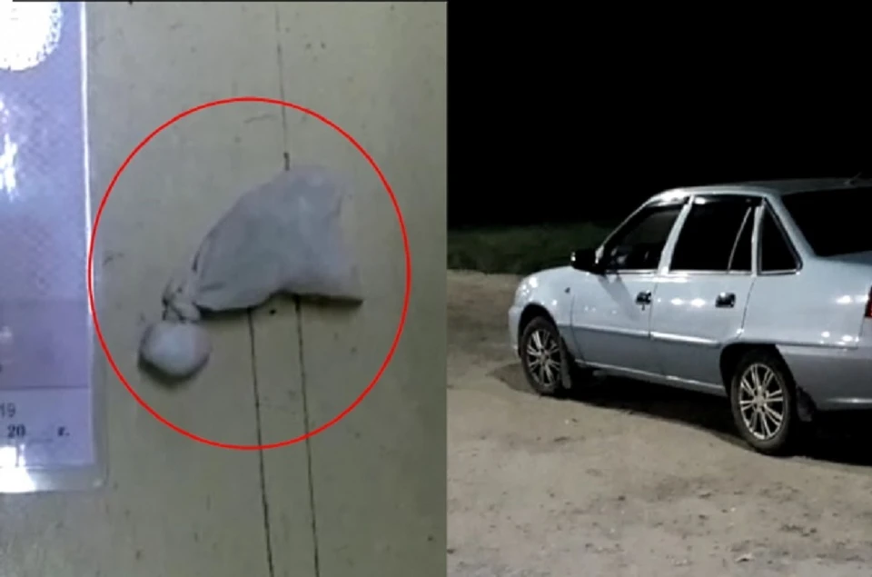 Мужчину поймали в такси.