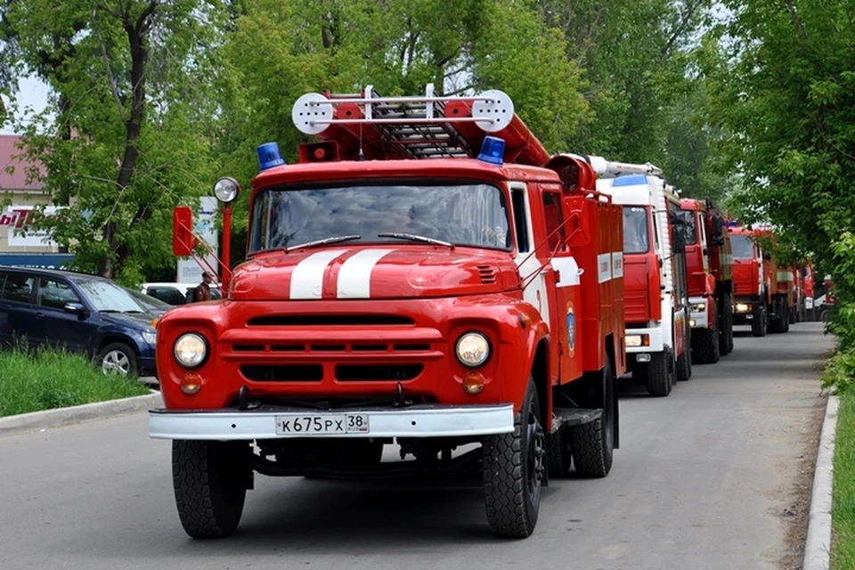 Автопробег пожарной техники пройдет по городу Иркутску 10 июня в День пожарной охраны.