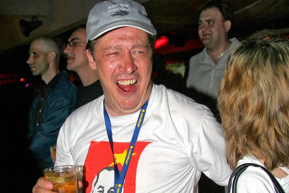 Актер Михаил Ефремов на вечеринке "Кинотавра".