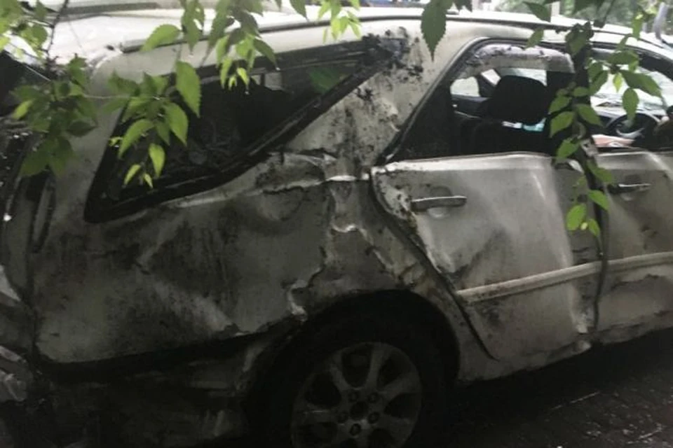 Автомобиль после ДТП.