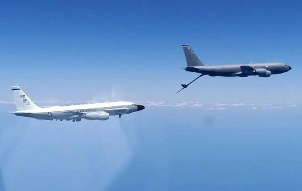 Видео сопровождения самолета-разведчика США над Черным морем опубликовало Минобороны. Фото: кадр из видео Министерства обороны РФ